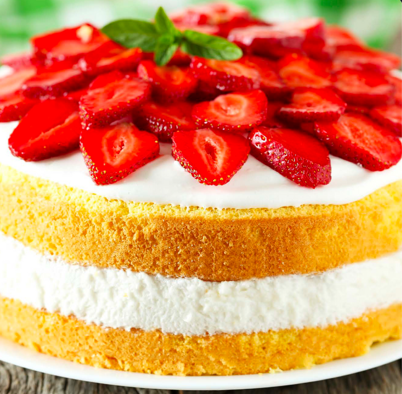 Strawberry Cream Cake