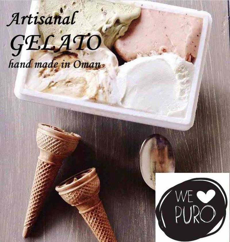 ARTISANAL GELATO Lemon & Strawberry - 0,5 or 1KG + CONES FREE