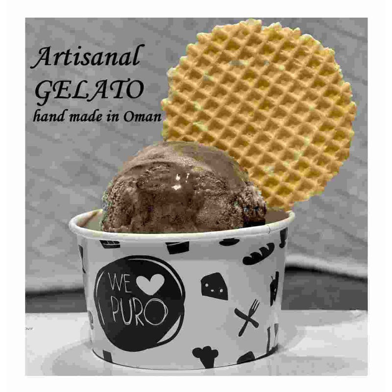 ARTISANAL GELATO - OREO & Vanilla - 0,5 or 1 KG + CONES FREE